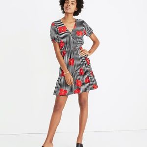 Madewell Ruffle Wrap Dress | size 2